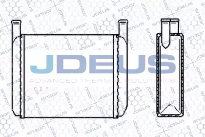 Теплообменник, отопление салона JDEUS 200V01