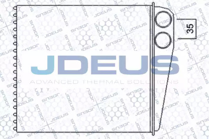 Теплообменник, отопление салона JDEUS 201M03A