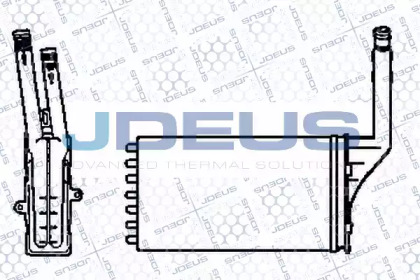 Теплообменник, отопление салона JDEUS 207V04