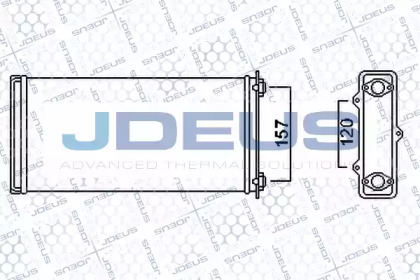 Теплообменник, отопление салона JDEUS 208M01