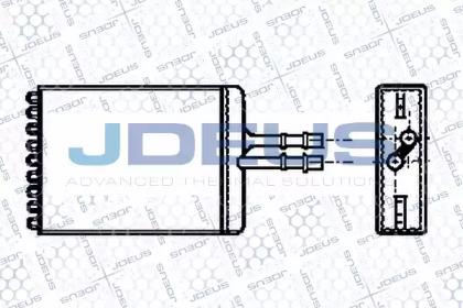 Теплообменник, отопление салона JDEUS 220M24