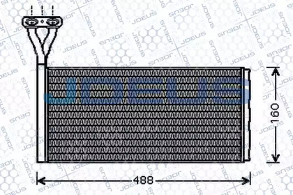 Теплообменник, отопление салона JDEUS 241M04
