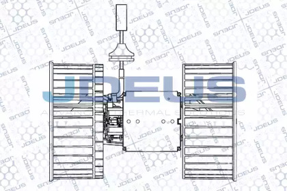 Электродвигатель, вентиляция салона JDEUS BL1140001