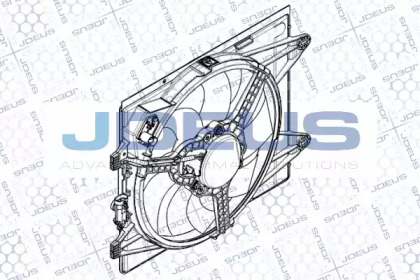 Вентилятор, охлаждение двигателя JDEUS EV899210