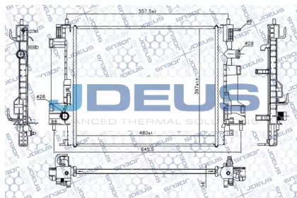 Радиатор, охлаждение двигателя JDEUS M-0750030