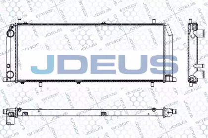 Радиатор, охлаждение двигателя JDEUS RA0010071