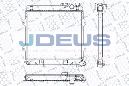 Радиатор, охлаждение двигателя JDEUS RA0050340