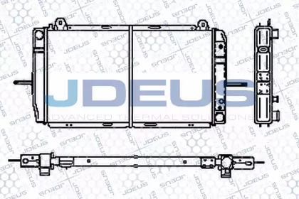 Радиатор, охлаждение двигателя JDEUS RA0120490