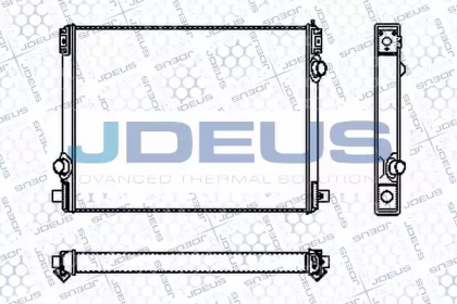 Радиатор, охлаждение двигателя JDEUS RA1310000