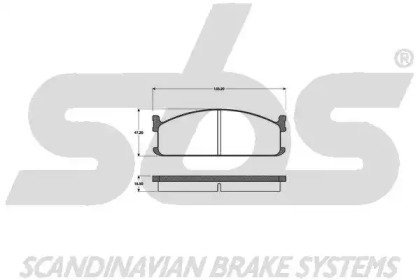Комплект тормозных колодок sbs 1501221403