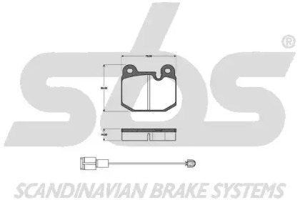 Комплект тормозных колодок sbs 1501221501