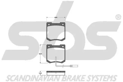 Комплект тормозных колодок sbs 1501221811