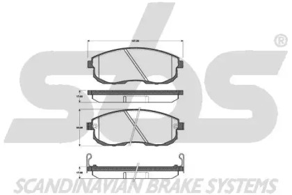 Комплект тормозных колодок sbs 1501222223