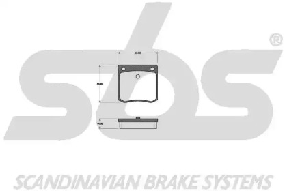 Комплект тормозных колодок sbs 1501222226
