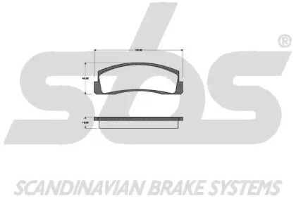 Комплект тормозных колодок sbs 1501222310