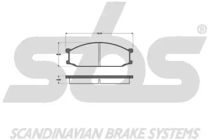 Комплект тормозных колодок sbs 1501223002
