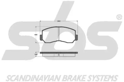 Комплект тормозных колодок sbs 1501223005