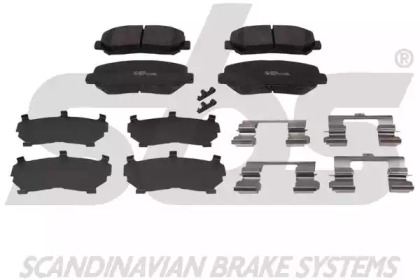 Комплект тормозных колодок sbs 1501223258