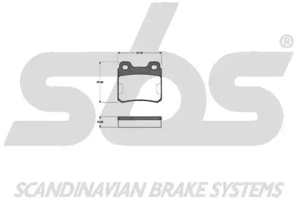 Комплект тормозных колодок sbs 1501223310