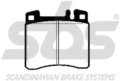 Комплект тормозных колодок sbs 1501223324