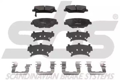 Комплект тормозных колодок sbs 1501223449