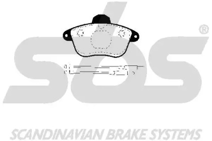 Комплект тормозных колодок sbs 1501223725