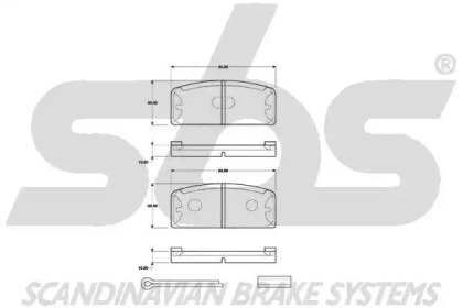 Комплект тормозных колодок sbs 1501223902