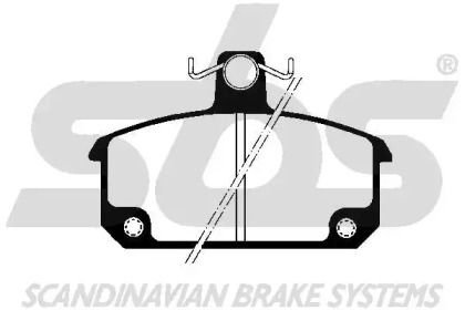 Комплект тормозных колодок sbs 1501223912
