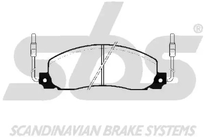 Комплект тормозных колодок sbs 1501223919