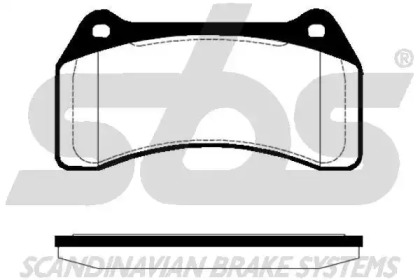 Комплект тормозных колодок sbs 1501224028