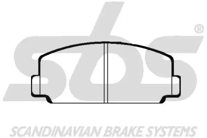 Комплект тормозных колодок sbs 1501224502