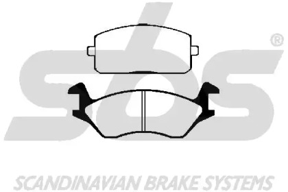 Комплект тормозных колодок sbs 1501224505