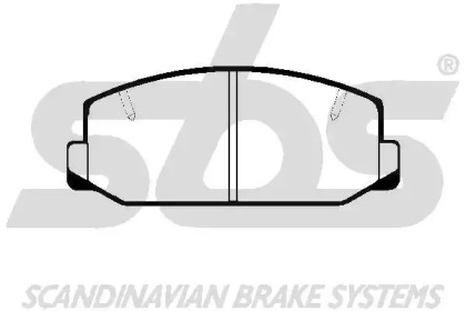 Комплект тормозных колодок sbs 1501224512