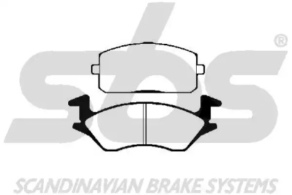 Комплект тормозных колодок sbs 1501224514