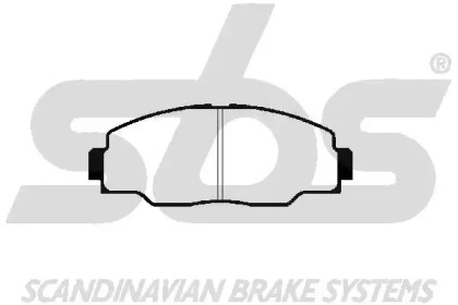 Комплект тормозных колодок sbs 1501224516
