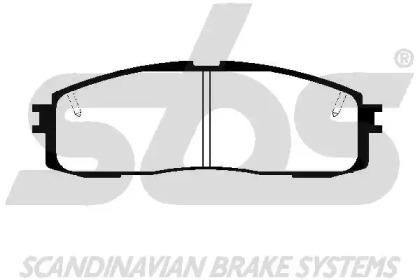Комплект тормозных колодок sbs 1501224521