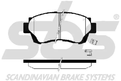 Комплект тормозных колодок sbs 1501224535