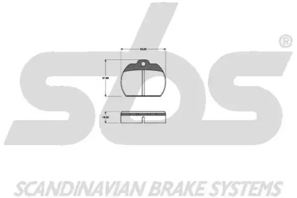 Комплект тормозных колодок sbs 1501224702