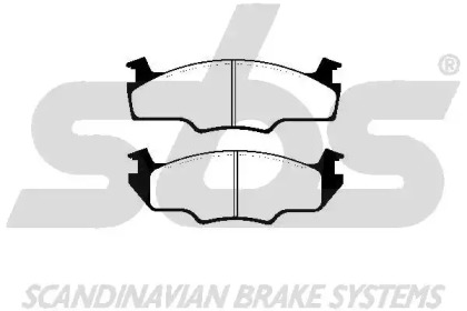 Комплект тормозных колодок, дисковый тормоз sbs 1501224713