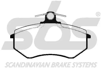 Комплект тормозных колодок sbs 1501224720