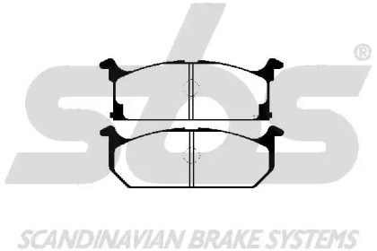 Комплект тормозных колодок sbs 1501225202