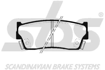 Комплект тормозных колодок sbs 1501225204