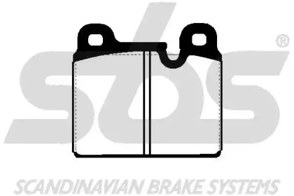 Комплект тормозных колодок sbs 1501225601