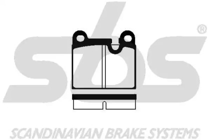 Комплект тормозных колодок sbs 1501225608