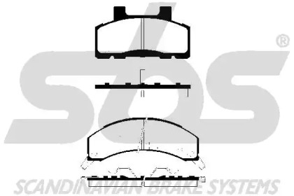 Комплект тормозных колодок sbs 1501229205