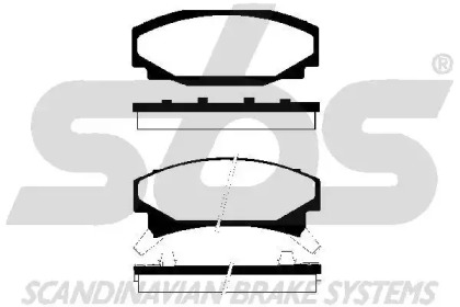 Комплект тормозных колодок sbs 1501229208