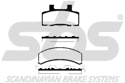 Комплект тормозных колодок sbs 1501229209