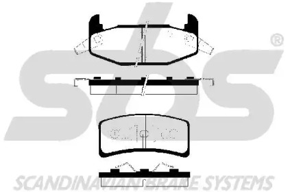 Комплект тормозных колодок sbs 1501229212