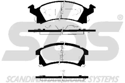 Комплект тормозных колодок sbs 1501229215