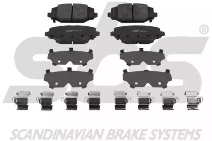 Комплект тормозных колодок sbs 1501229332